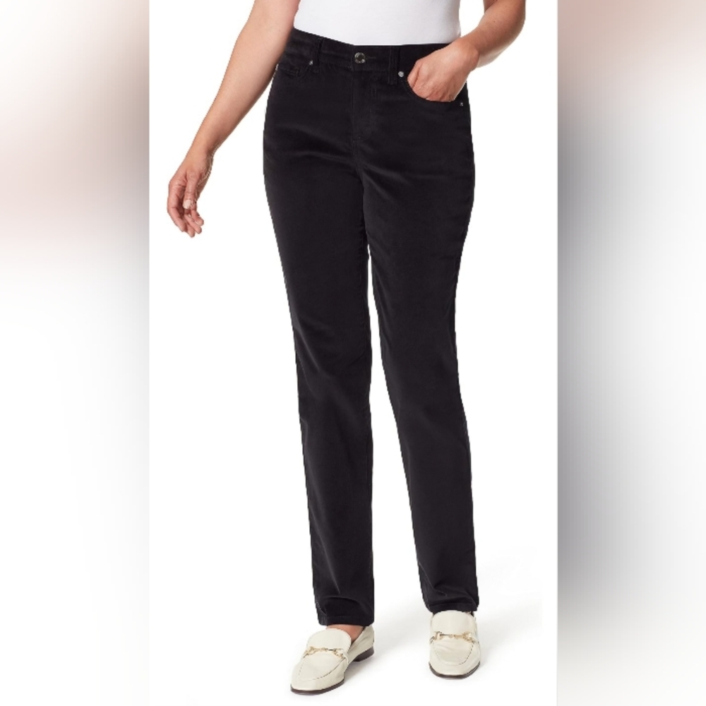 Bandolino Black Corduroy Bootcut/wide Leg Pants
